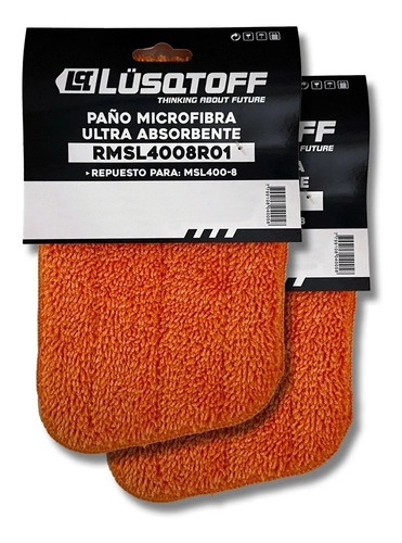 Paño De Limpieza Lüsqtoff Rmsl4008r01 Paño Naranja Pack X 2