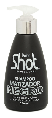  Shampoo Matizador Negro Intensifica Tonos Kolor Shot