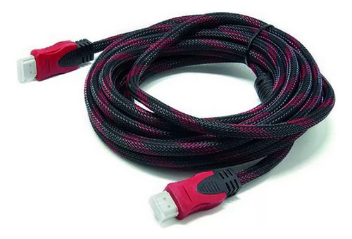 Cable Hdmi 10 Metros Doble Filtro Mallado Punta Dorada Nuevo