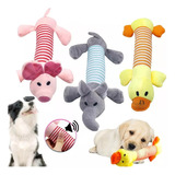 Juguete De Peluche Para Perro Morder Con Sonido 3 Piezas