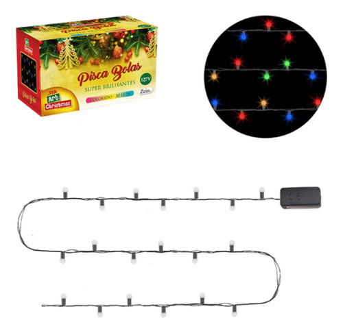 Pisca Pisca Bolinha Com 30 Leds 5m 127v Decoração Festa