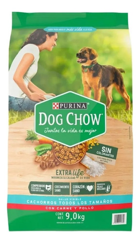 Alimento Perro Cachorro 9 Kg Purina Dog Chow Extralife Smc
