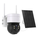 Cámara Solar Wifi 360 Impermeable Visión Nocturna Alarma App