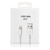 Cable Usb Para Apple iPhone X Xs Xs Max Xr 11 Pro 2 Metros