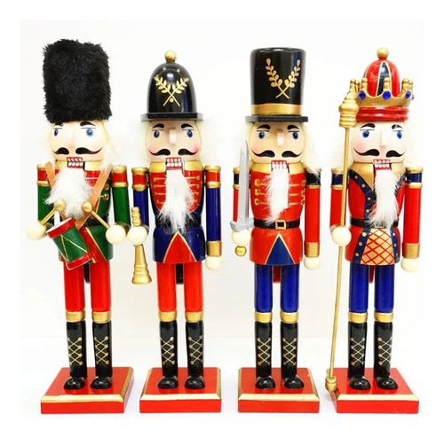 Soldado Cascanueces Trompet Navideño 30cm Decoración Navidad