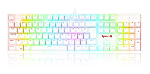 Teclado Mecânico Redragon Mitra - Switch Marrom - K551w-rgb