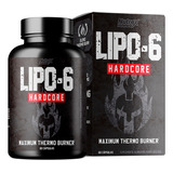 Termogenico Lipo 6 Hardcore 60 Caps - Nutrex Sabor Sem Sabor