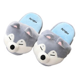 Pantufla Perro Mochi Gris