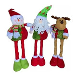 Pack 3 Patas Largas Navidad Monos Pascueros Peluche