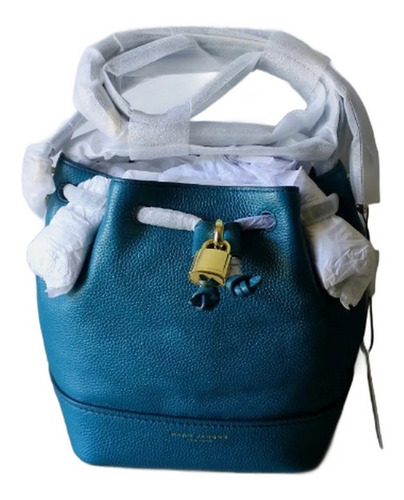 Cartera Marc Jacobs  Lock That Bucket Bag  Cuero Verde