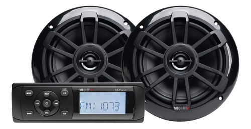 Mb Quart Altavoces Coaxiales Con Unidad De Fuente Bluetooth.