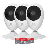 Kit X3 Camara Seguridad Wifi Mini Ezviz + 3 Memorias 16gb