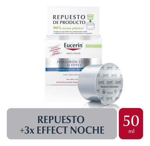 Refill Eucerin Hyaluron Filler Crema De Noche X 50 Ml Tipo De Piel Todo Tipo De Piel