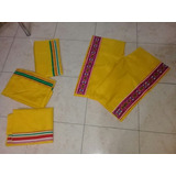 Poncho Tela Amarillo De 2 A 12 Años Guarda Coya