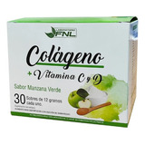 Colágeno + Vitamina C Y D 30 Sobres Sabor Manzana - Fnl