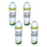 Gas R-22 Kit 4 Latas De Gas Refrigerante 1kg Minisplit 