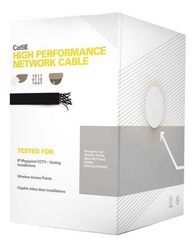 Bobina Utp 305m Linked Pro Ep-cat-5e-v2b Cable De Red Gris