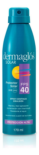 Dermaglós Protector Solar Fps 40 Spray Continuo Fps40 170ml