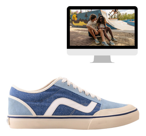 Tênis Masculino Feminino Skate Street Confortável Casual