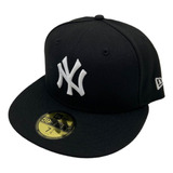 Gorra New Era New York Yankees Black & White 59fifty Cerrada