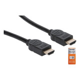 Cable Hdmi Certificado Premium 5 Metros 4k@60hz Manhattan 