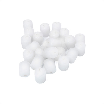 Sete Raios De Luz Vela Réchaud 2cm X 3,3cm Decorativa Kit 20 Unidades Cor Branco Lisa