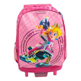 Mochila Ruedas Escolar Primaria Chenson Princesa Peach Moma Mb66254-f Carro De Fabrica