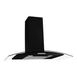 Cvc Fogatti Parede Vidro Curvo Slim Black 80cm *12x S/juros* Cor Preto 220v