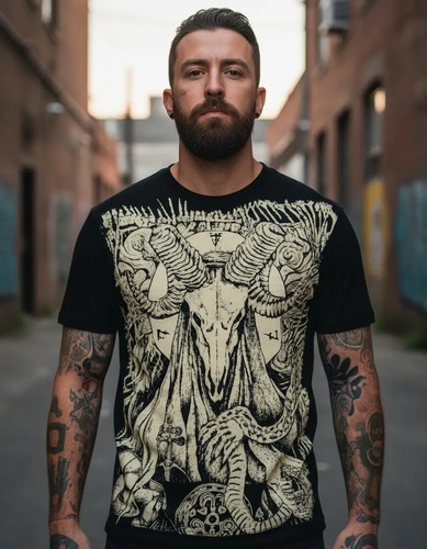 Playera Baphomet, Satan!