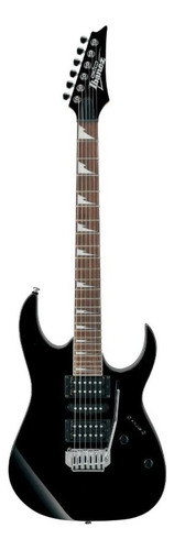 Guitarra Eléctrica Para Zurdo Ibanez Rg Gio Grg170dx De Álamo Black Night Con Diapasón De Amaranto