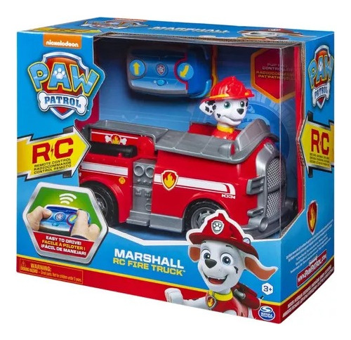 Vehiculo Paw Patrol Control Remoto Rc Cruiser Marshall 