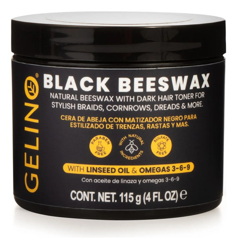 Cera Matizadora Negra Gelino® Black Beeswax Difumina Canas