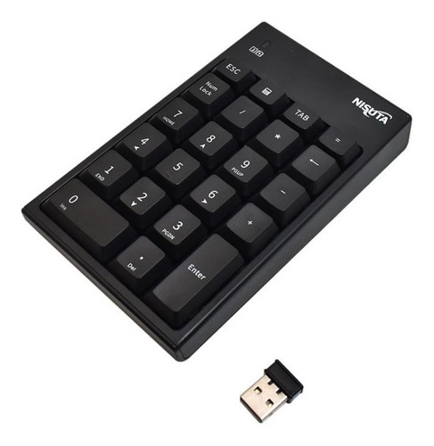 Teclado Wireless Numerico Con 3 Teclas Multimedia Nskb11nw