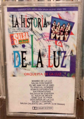 Cassette Orquesta De La Luz - La Historia De La Luz. 1993.