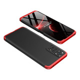 Capa Danet Proteção Premium 360 Fosca Preta Com Vermelho Para Xiaomi Redmi Note Redmi Note 11s E 11t 5g 6.6 De 1 Unidade