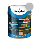 Esmalte Sintético + Convertidor Brilloplast 3 En 1 4lts Color Gris Espacial