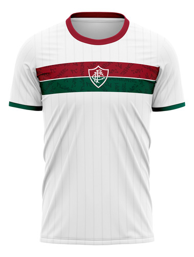 Camiseta Braziline Stencil Fluminense Infantil - Branco