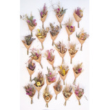 10 Ramitos De Flores Secas 18cm Ideal Eventos Souvenir Deco