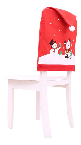 Decoraciones Navideñas Funda De Silla De Muñeco De Nieve