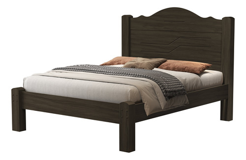 Cama Casal Thalia Mdf Para Quarto Rancho Pousada Luxo