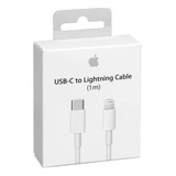 Cable Cargador iPhone Tipo C A Lightning 1 Metro - Original