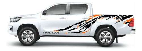 Franja Vinilo Toyota Hilux - Paint Mark - 2 Laterales 