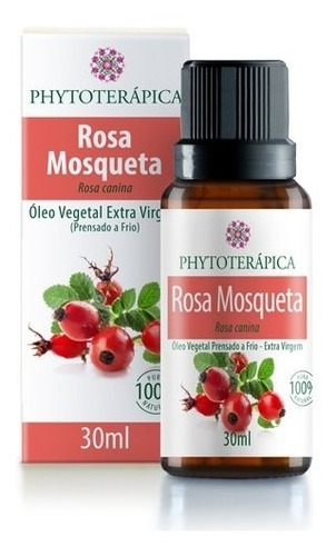 Óleo De Rosa Mosqueta 30ml Phytoterápica Prensado A Frio