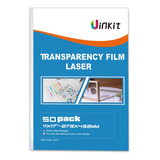 Uinkit Película De Transparencia Láser 11x17 Ohp Paquete De 