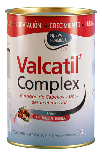 Suplemento Valcatil Complex Nutricion Cabello Uñas Polvo 260