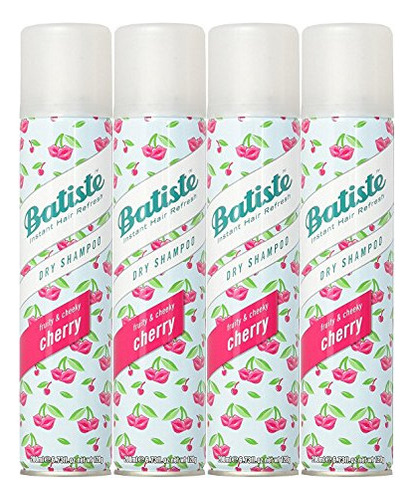 Shampoo Seco Batiste, Cereja 6,73 Onças (pacote Com 4)