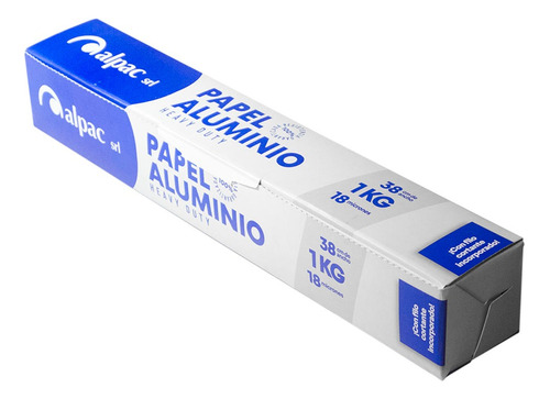 Rollo Papel Aluminio Premium En Estuche X 1kg Gastronómico
