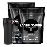 Super Combo Hiper Mass Gainer 6kg + Creatina- Caveira Preta