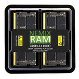 Nemix Ram 32 Gb (2 X 16 Gb) Ddr4 2666 Mhz Pc4-21300 Sodimm K