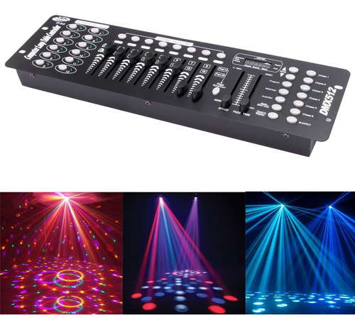 Mesa Controladora Dmx 512 Dj Iluminação Festa Efeitos Led 110v/220v